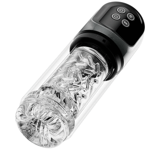 超絶快感 水浴オナニー 7種回転ｘ7種吸引 舌舐め IPX7防水 透明デザイン USB充電 電動オナホ